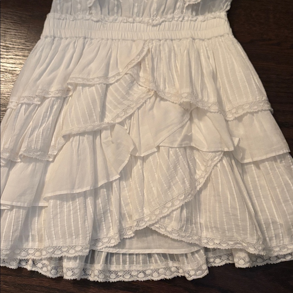 LoveShackFancy White Ruffled Dress - Picture 2 of 6